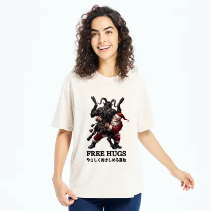 Tokyo-Tiger Free Monster Hugs Washed T-Shirt