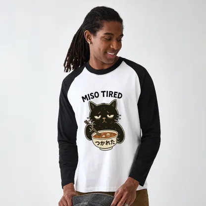 Tokyo-Tiger I’m So Tired Raglan Long Sleeve T-shirt