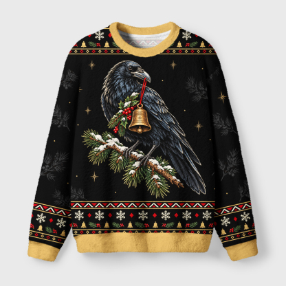 Tokyo-Tiger Crows Bring Christmas Bells Christmas Ugly Sweatshirt
