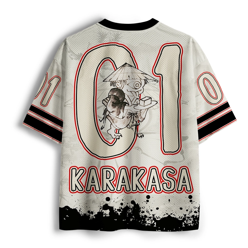 Tokyo-Tiger Japanese Yokai Kawaii Mesh Jersey