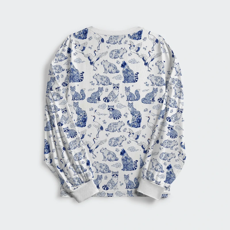 Tokyo-Tiger Floral Adorned Animals In Harmony Family Pajama Sets