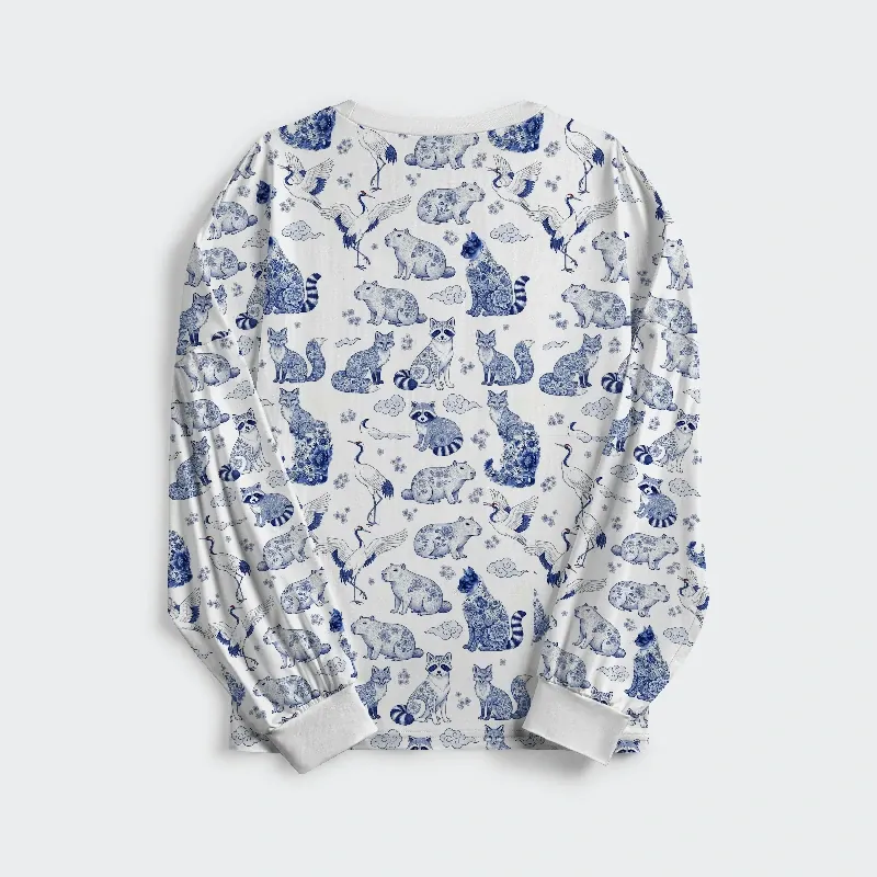 Tokyo-Tiger Floral Adorned Animals In Harmony Family Pajama Sets