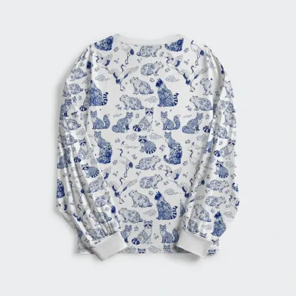 Tokyo-Tiger Floral Adorned Animals In Harmony Family Pajama Sets