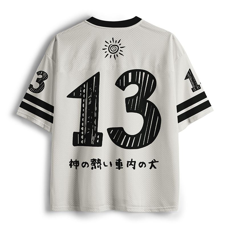 Tokyo-Tiger Sad Dog Funny Mesh Jersey