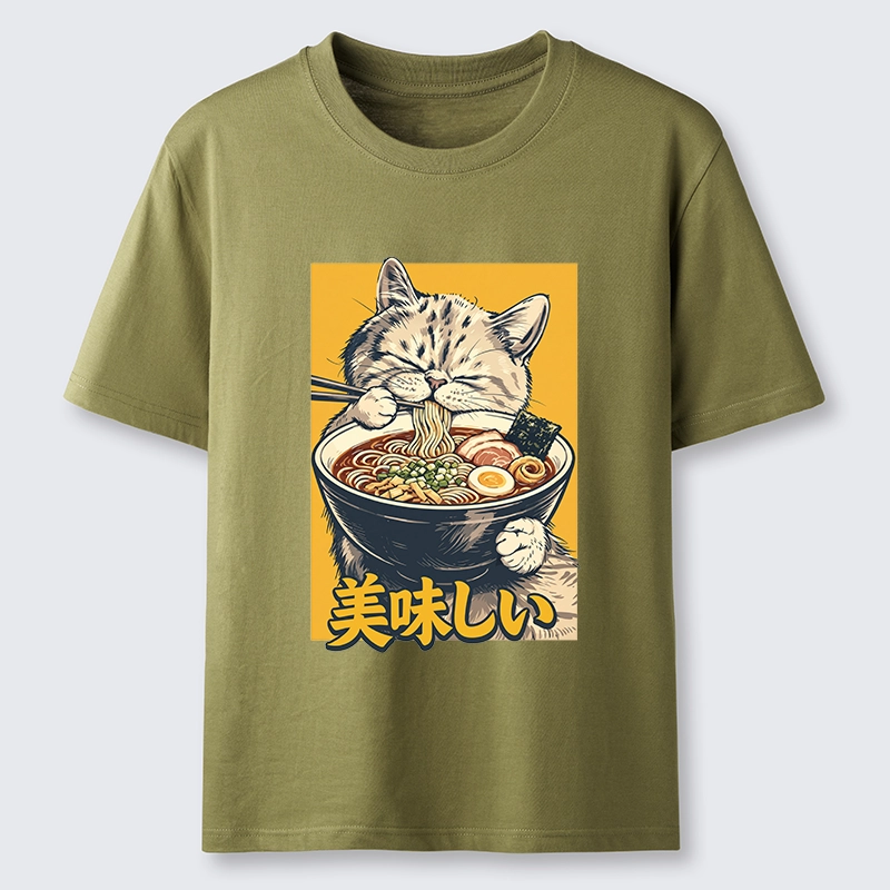 Tokyo-Tiger Cat Eat Ramen Classic T-Shirt