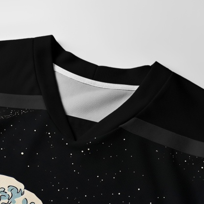 Tokyo-Tiger Samurai Wave Long-Sleeve Hockey Jersey