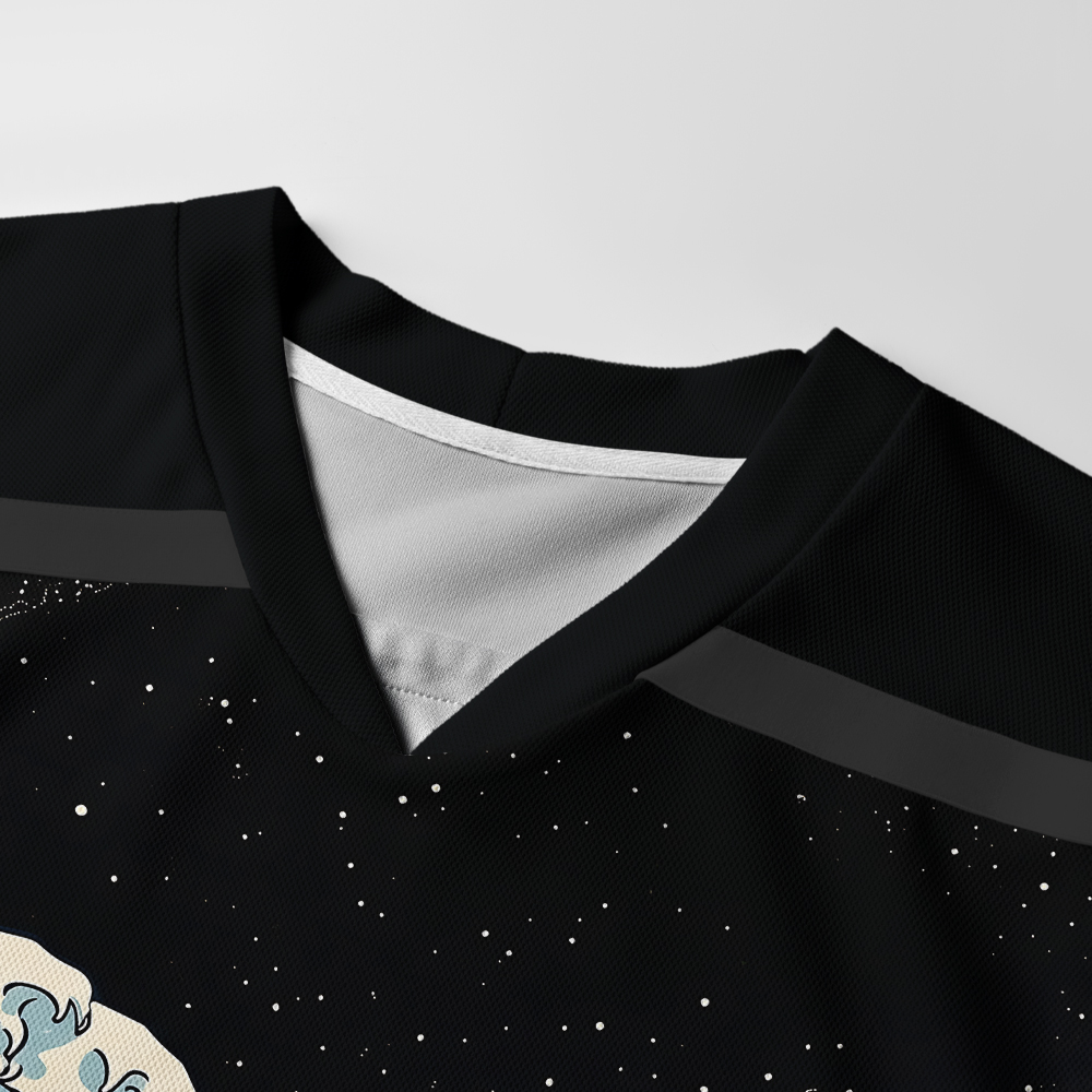 Tokyo-Tiger Samurai Wave Long-Sleeve Hockey Jersey