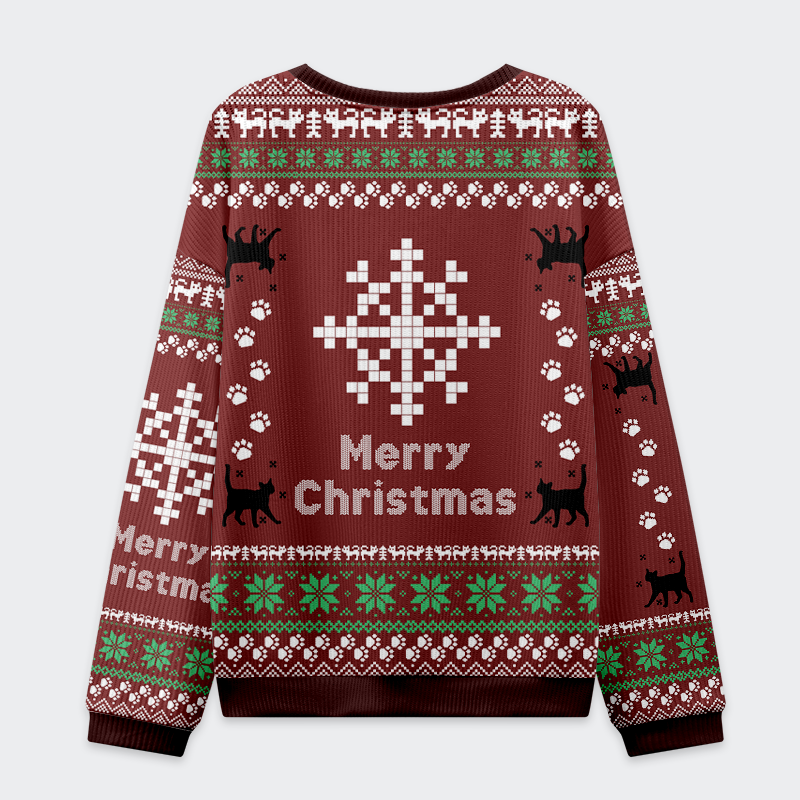 Tokyo-Tiger I Did It for the Naughty List Cat Ugly Sweater