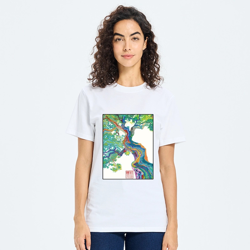 Tokyo-Tiger Colorful Magic Tree Classic T-Shirt