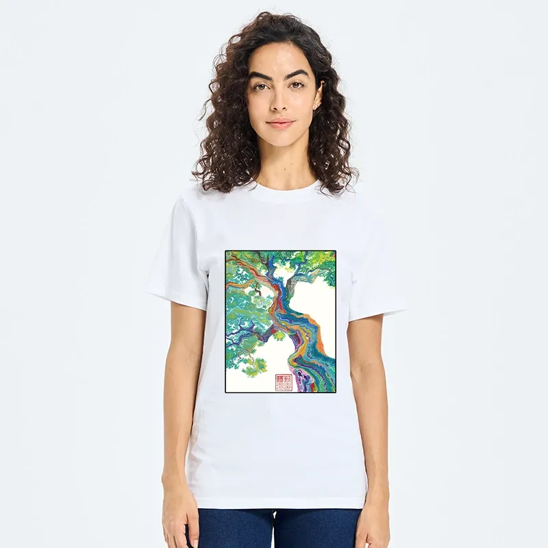 Tokyo-Tiger Colorful Magic Tree Classic T-Shirt