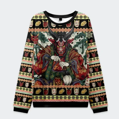 Tokyo-Tiger japanese Monster Christmas Ugly Sweatshirt