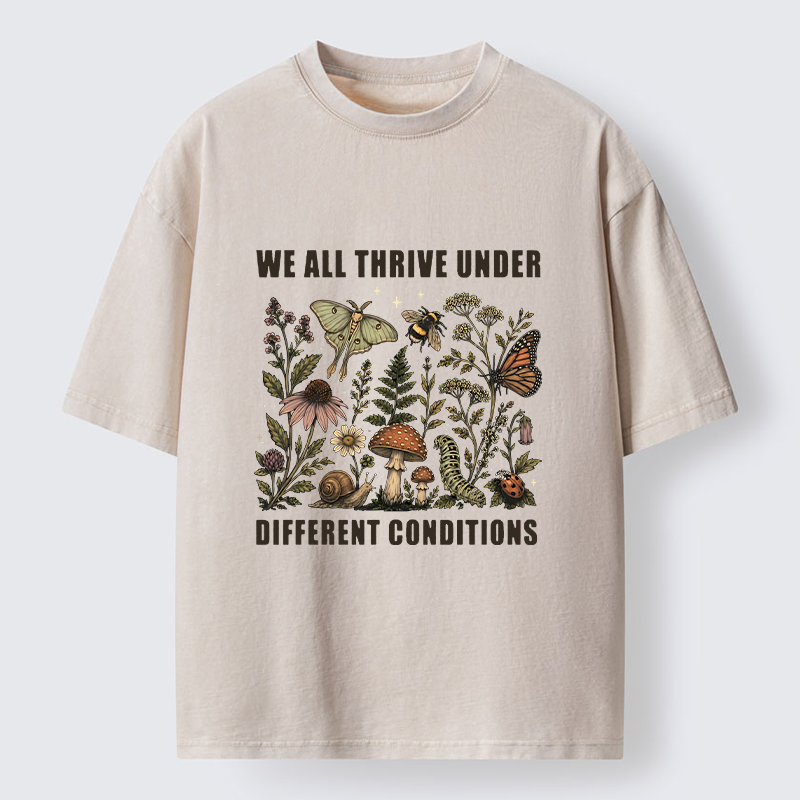 Tokyo‑Tiger Retro Woodland Flora Bug Washed T‑Shirt Sale