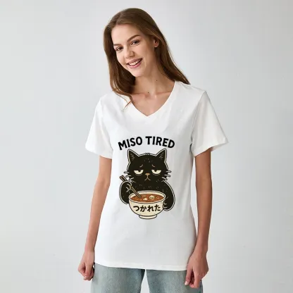 Tokyo-Tiger I’m So Tired V-Neck Classic T-Shirt