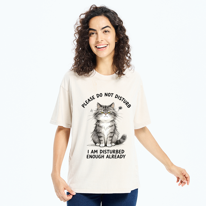 Tokyo-Tiger Funny Cute Little Cat Meme Washed T-Shirt
