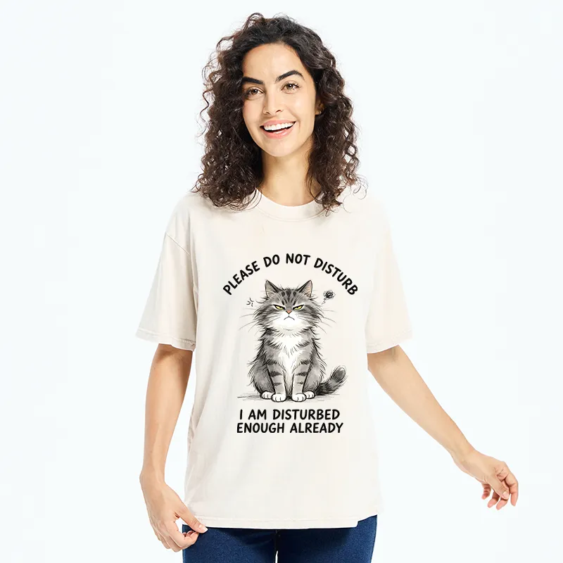 Tokyo-Tiger Funny Cute Little Cat Meme Washed T-Shirt