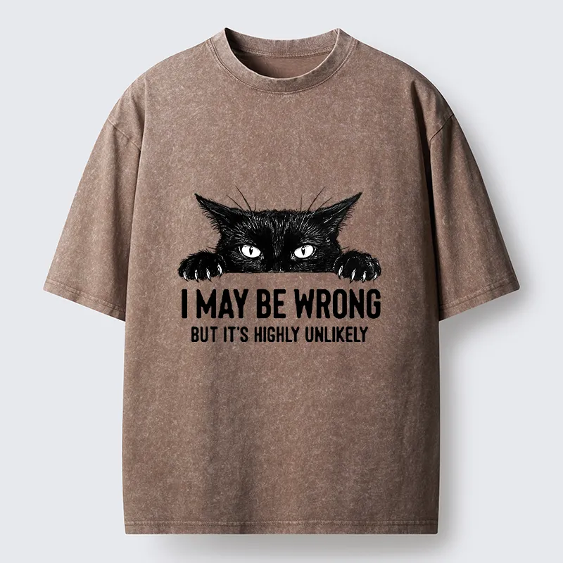 Tokyo-Tiger Confident Cat Meme Washed T-Shirt