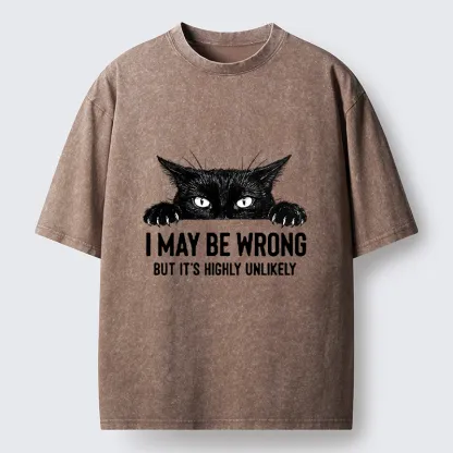 Tokyo-Tiger Confident Cat Meme Washed T-Shirt