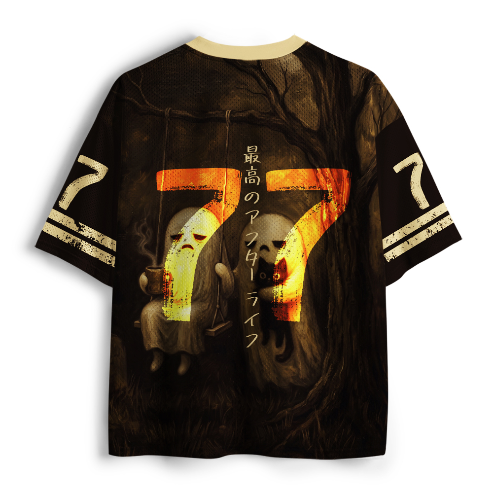 Tokyo-Tiger Best Afterlife Ghost & Black Cat Mesh Jersey