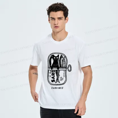 Tokyo-Tiger Cat Hiding In A Sardine Can Classic T-Shirt