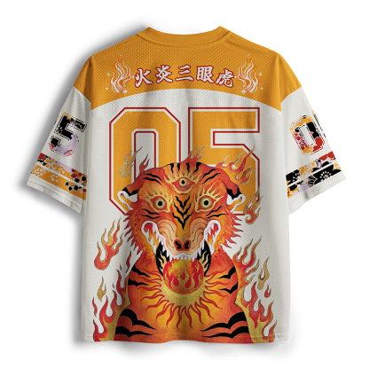 Tokyo-Tiger Three-Eyed Blazing Tiger Mesh Jersey