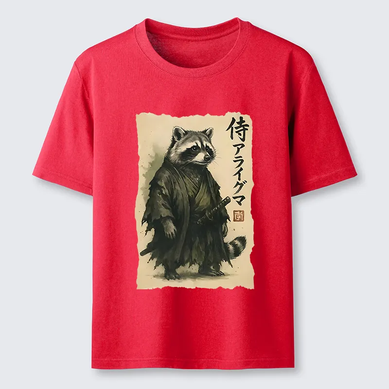 Tokyo-Tiger Japanese Samurai Raccoon Art Classic T-Shirt Sale