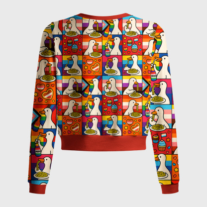 Tokyo-Tiger More Spaghetti Less Upsetti Goose Eat Spaghetti Women's Lightweight Cardigan