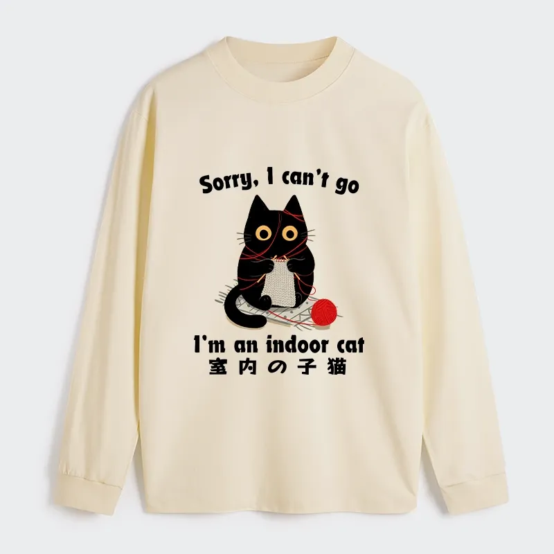Tokyo‑Tiger Indoor Cat Meme Classic Long Sleeve T-Shirt