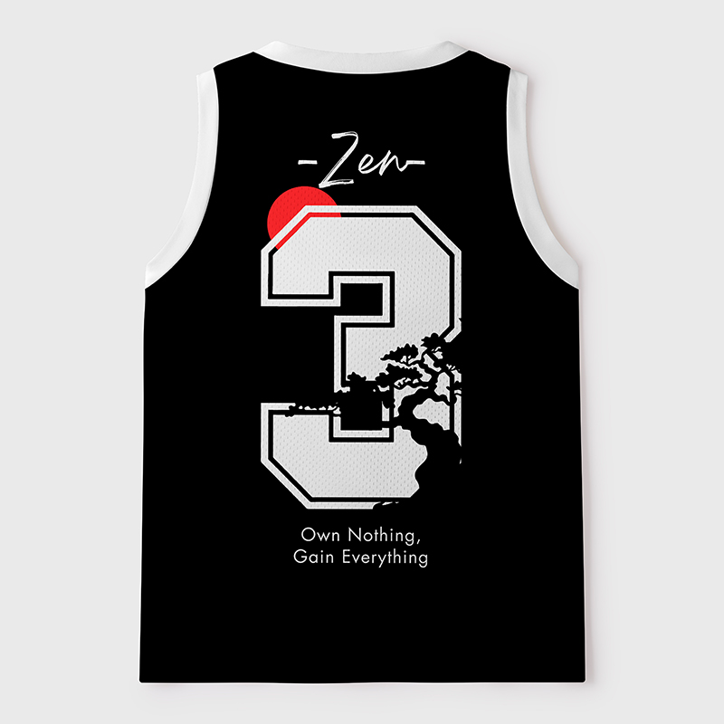 Tokyo-Tiger Japanese Zen Kanji Mesh Tank Top