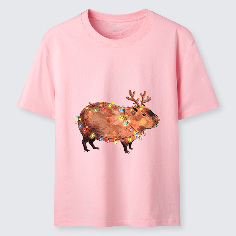 Tokyo-Tiger Christmas Capybara Glow Classic T-Shirt
