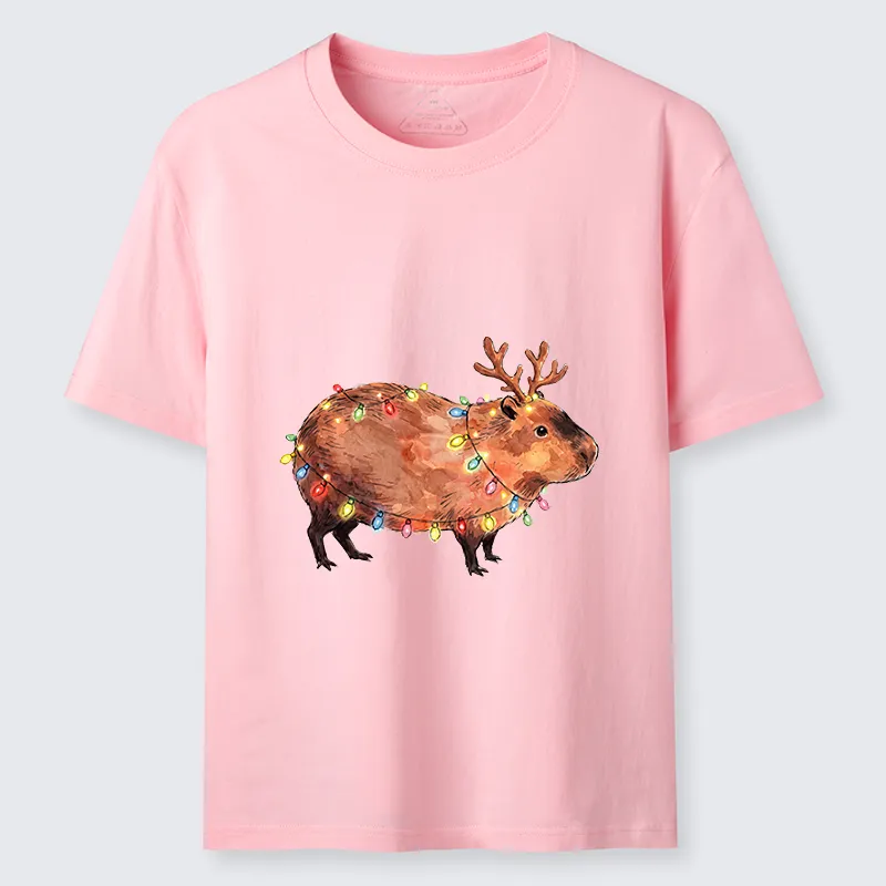 Tokyo-Tiger Christmas Capybara Glow Classic T-Shirt