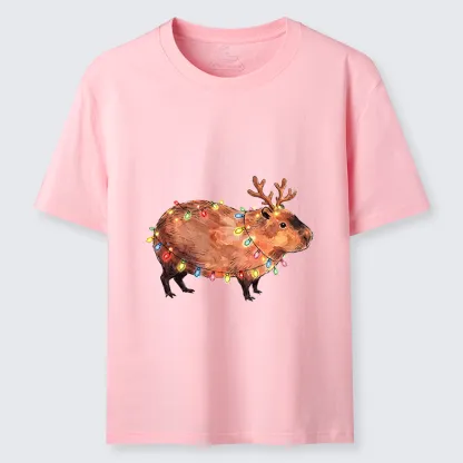 Tokyo-Tiger Christmas Capybara Glow Classic T-Shirt