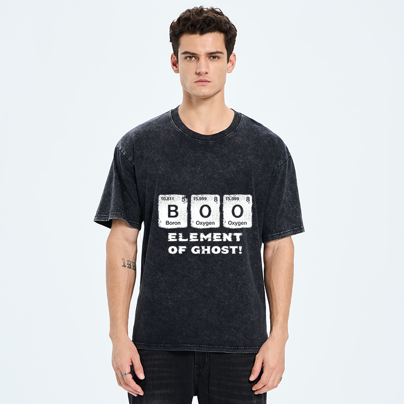 Tokyo-Tiger Ghost Chemistry Element Washed T-Shirt