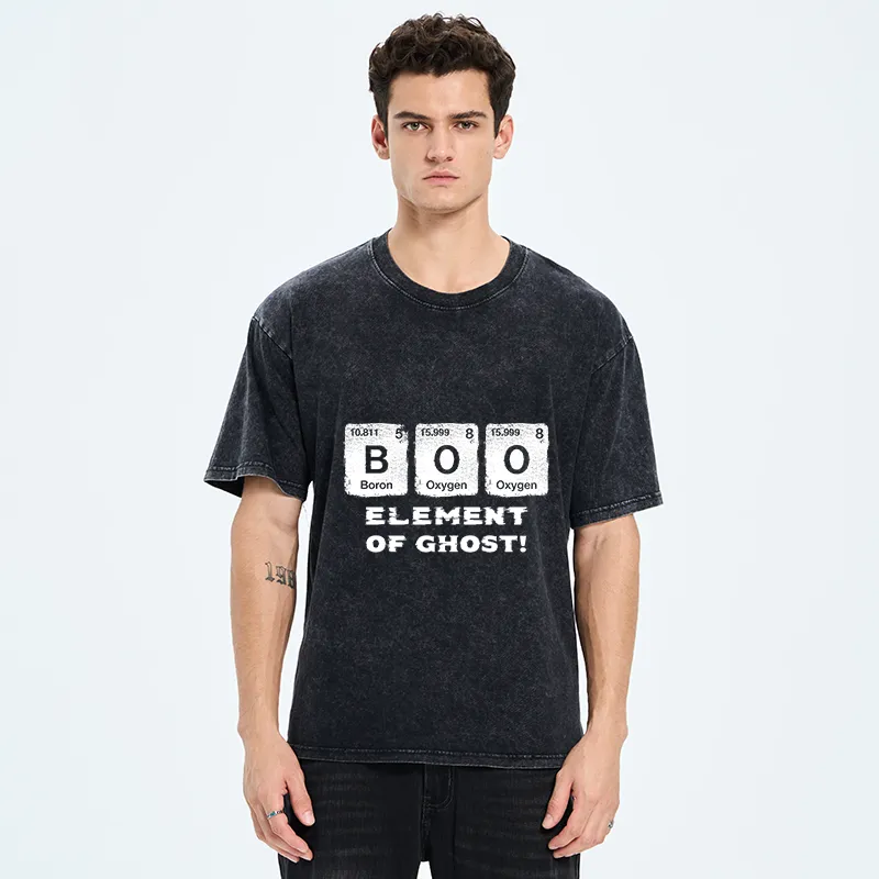 Tokyo-Tiger Ghost Chemistry Element Washed T-Shirt