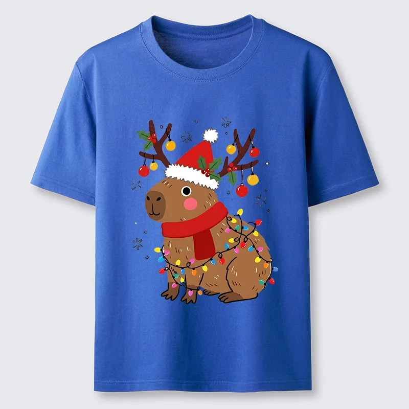 Tokyo-Tiger Cute Christmas Capybara Classic T-Shirt
