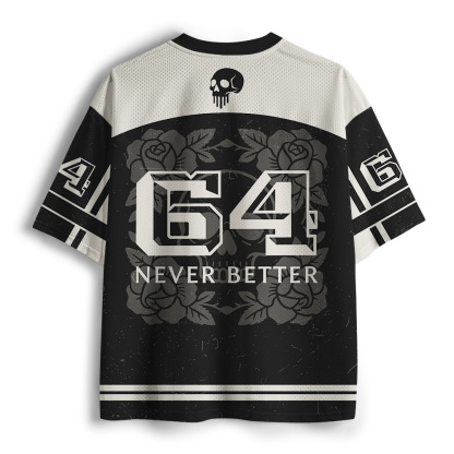 Tokyo-Tiger Never Better Skull Mesh Jersey