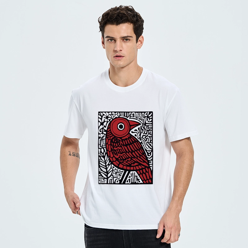 Tokyo-Tiger Retro Woodblock Bird Classic T-Shirt
