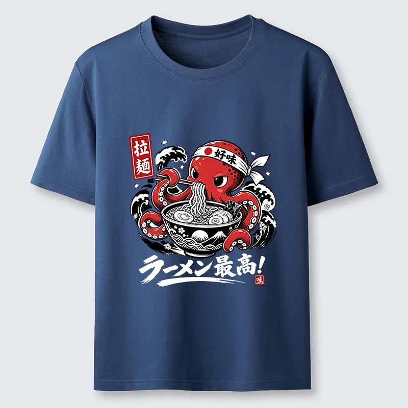 Tokyo-Tiger Octopus Loves Ramen Classic T-Shirt