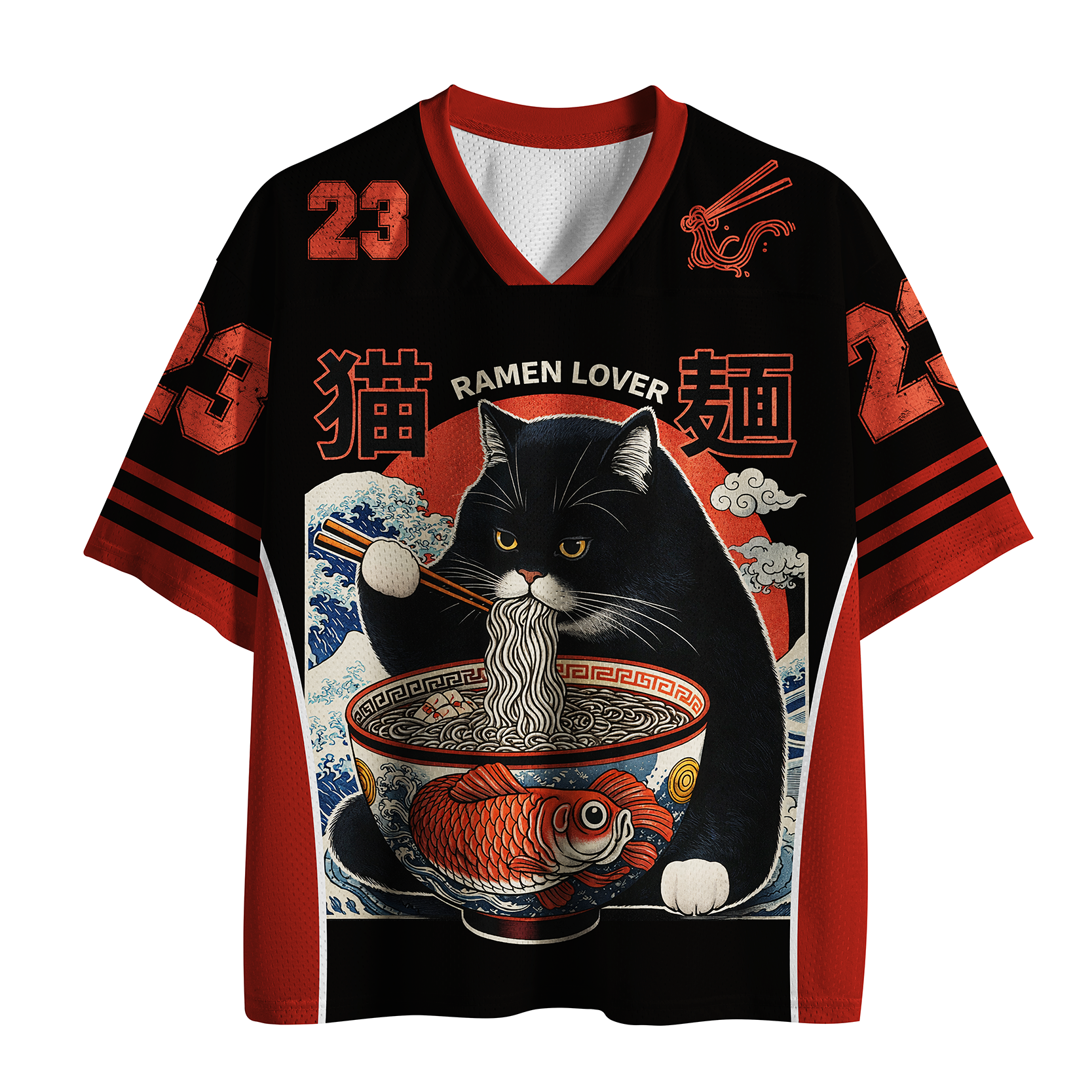 Tokyo-Tiger Ramen Meowster Mesh Jersey