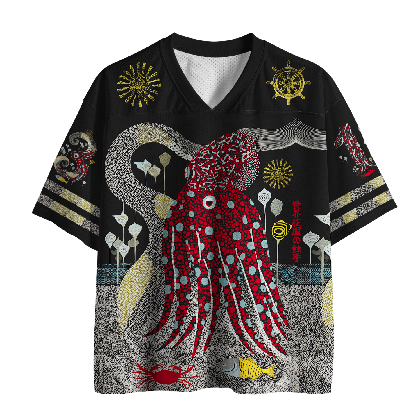 Tokyo-Tiger The Octopus Conquers The World With Its Tentacles Mesh Jersey Sale