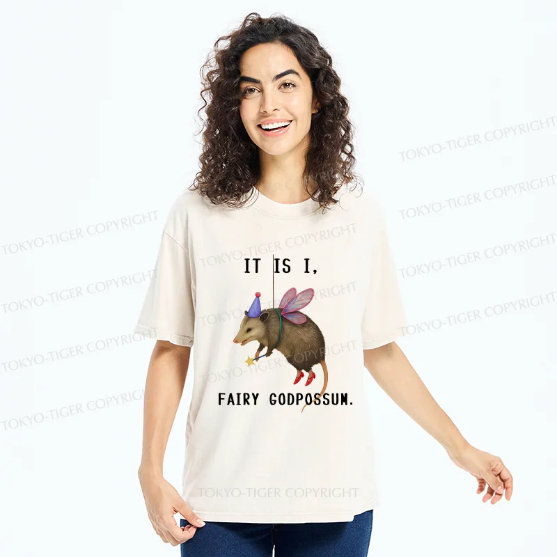 Tokyo-Tiger Fairy Possum Washed T-Shirt