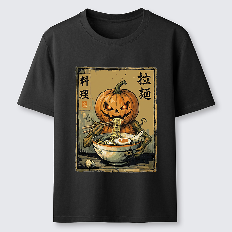 Tokyo-Tiger Pumpkin Eating Ramen Classic T-Shirt