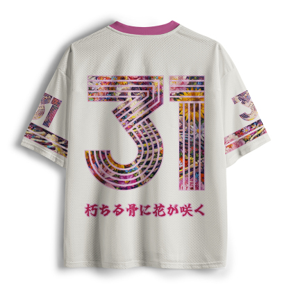 Tokyo-Tiger Bloom And Bones Mesh Jersey