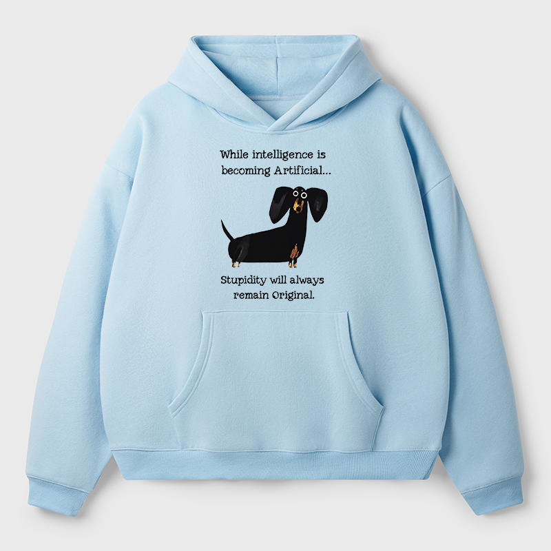 Tokyo-Tiger Dachshund Real Humor Funny Meme Adult Fleece Hoodie