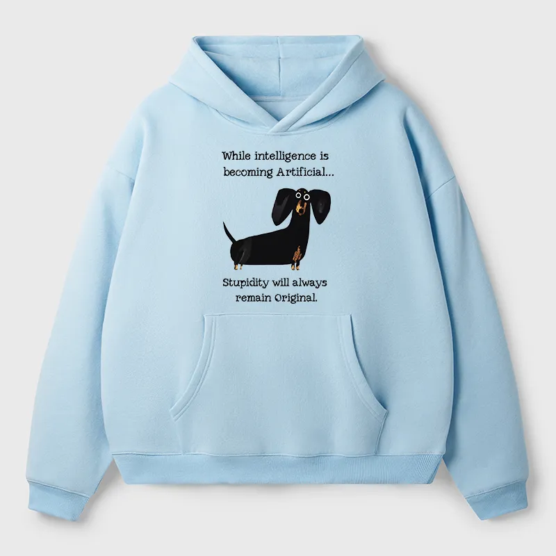 Tokyo-Tiger Dachshund Real Humor Funny Meme Adult Fleece Hoodie