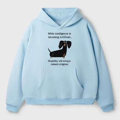 Tokyo-Tiger Dachshund Real Humor Funny Meme Adult Fleece Hoodie