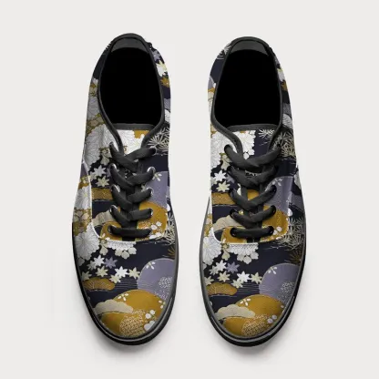 Tokyo-Tiger Japanese Floral Collection Canvas Shoes