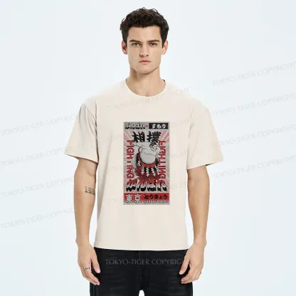 Tokyo-Tiger Vintage Sumo Poster Washed T-Shirt