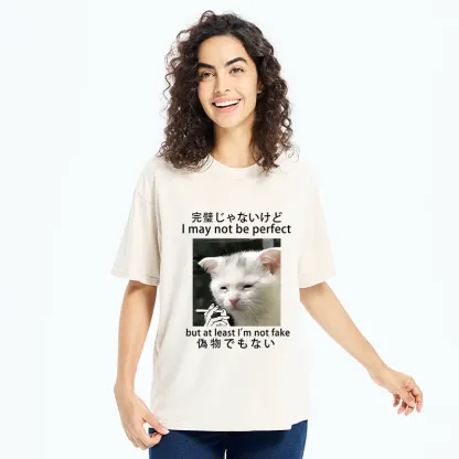 Tokyo-Tiger Cat Lamenting Life Washed T-Shirt