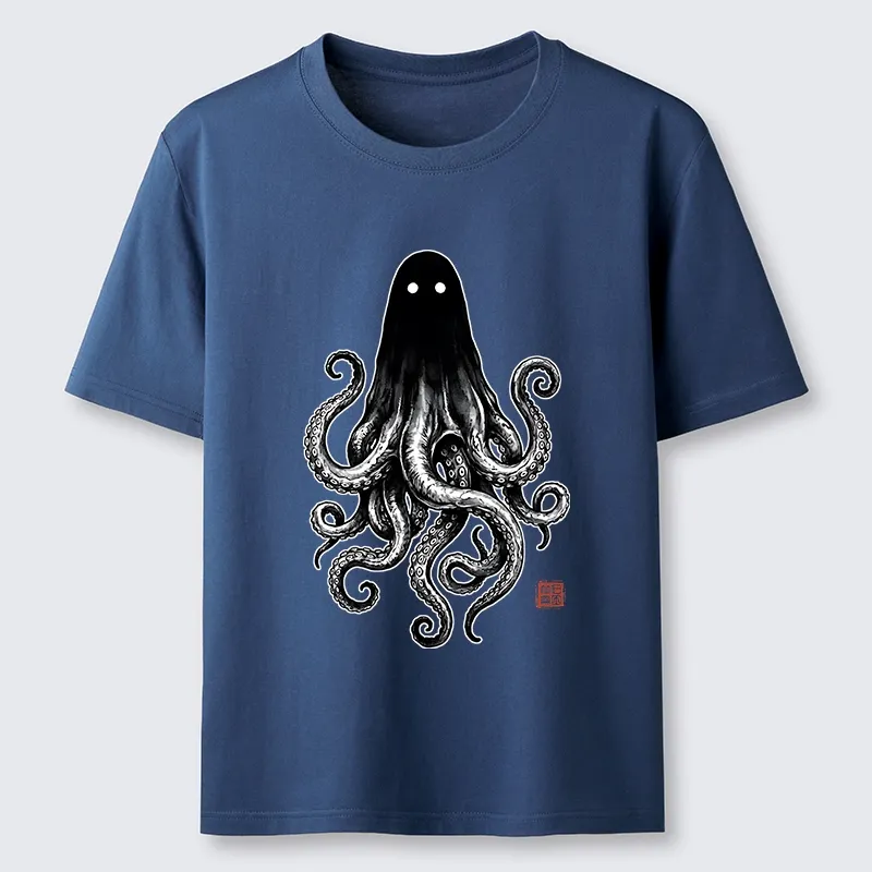 Tokyo-Tiger Spooky Ghost Octopus Classic T-Shirt