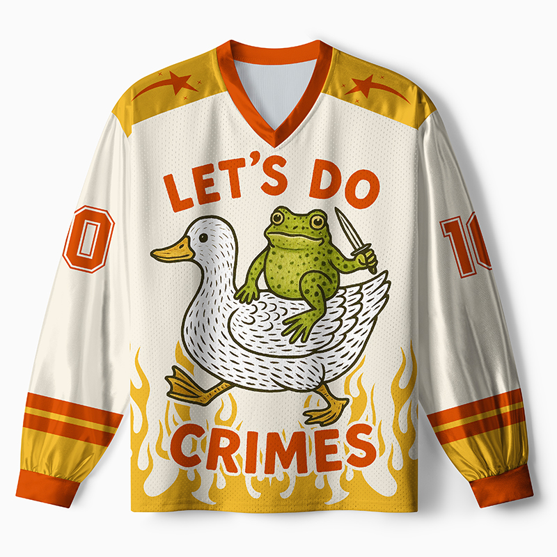 Tokyo-Tiger Let's Do Crimes Paneled Long Sleeve Jersey